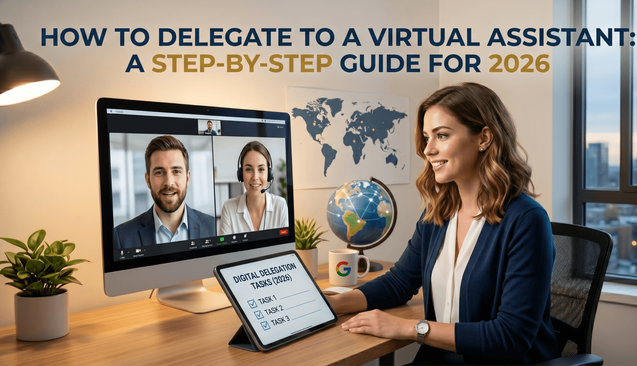 Learn how to delegate effectively to a virtual assistant with practical steps, onboarding tips, communication systems, and productivity strategies.