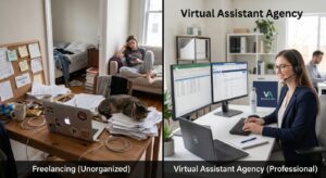Freelancing vs. Virtual Assistant Agencies Pros and Cons A Balanced Comparison for Businesses