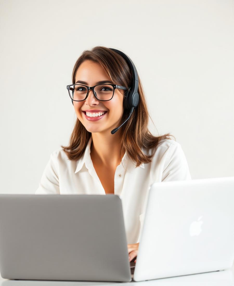 UK virtual assistant supporting a client on a video call