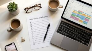 Discover 15 tasks to delegate to a virtual assistant this month to save time, improve productivity and focus on growing your business.